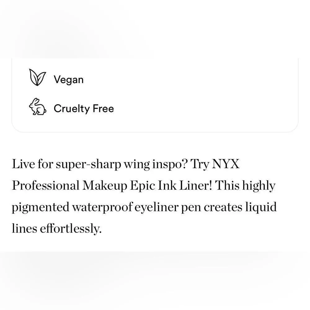 $6❤️‍🔥 NYX Epic Ink Liner Waterproof BLACK Eyeliner 👁️ NEW IN BOX